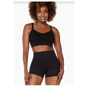 Brand New Curveez Women's Size XL Black Boy Shorts Shaping Shapewear